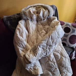 Columbia Mid Length XXL Jacket Cream